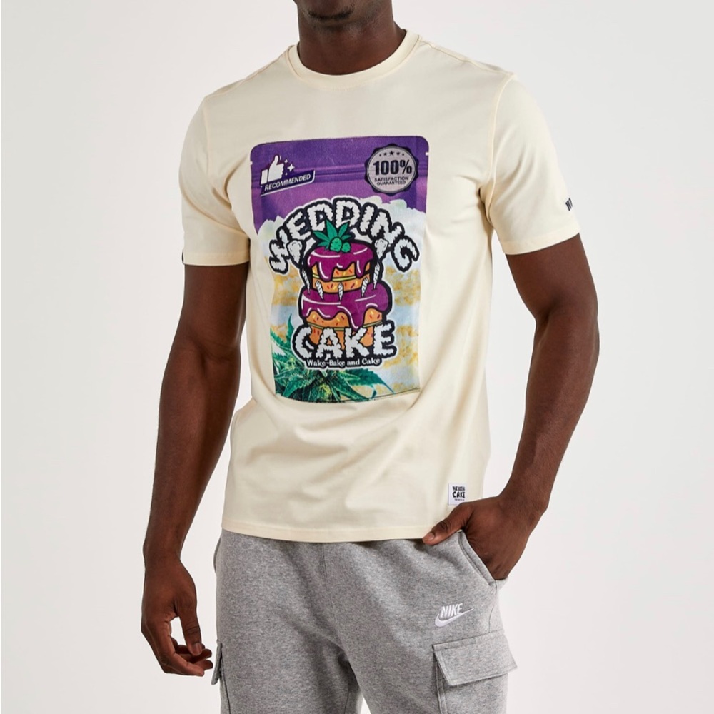 NWOT Wedding Cake Brand Textured T-shirt Sz M